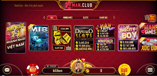 Giao diện Number game tại Manclub